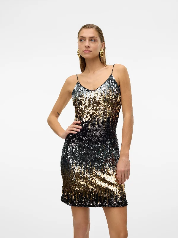 Γυναικείο φόρεμα παγιέτα VMRIA ABK SINGLET DRESS JRS BTQ 10317316 | 10317316 Tunics Canvas sturdy