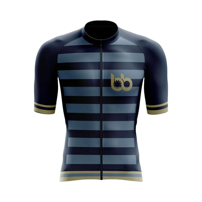 Bicycle Booth Signature (Navy Blue) Aero Jerseys Off Shoulder Jersey Top