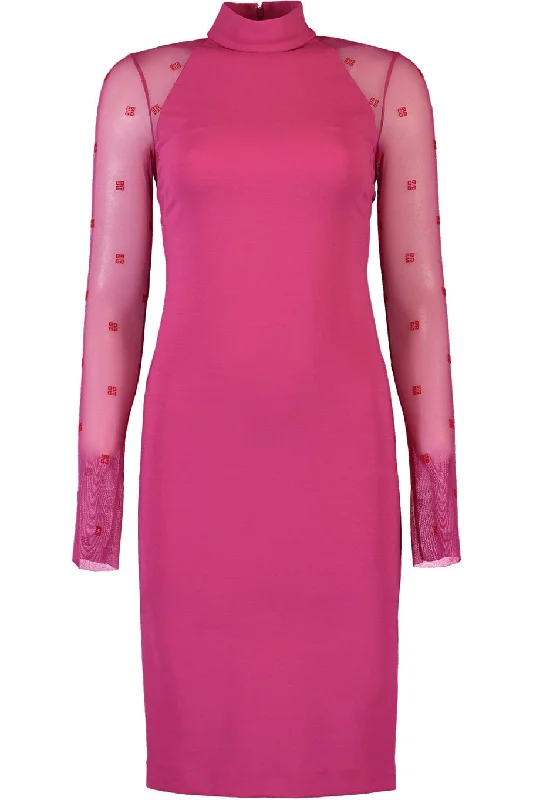 Transparent 4g Jersey Halter Dress Tunics Party sparkling
