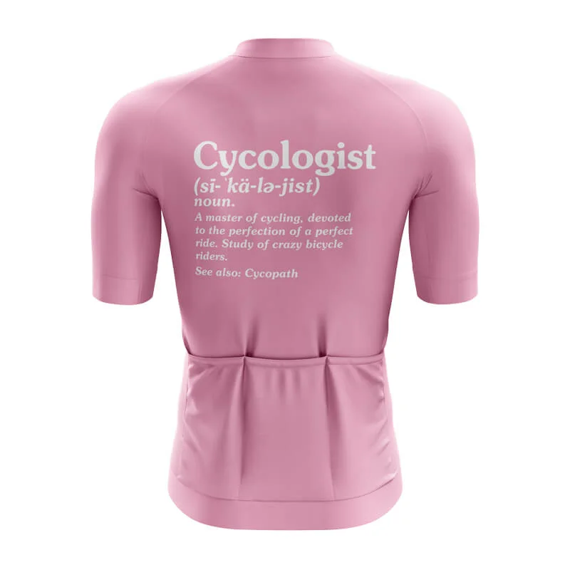 Cycologist Aero jerseys (Pink) Round Neck Jersey Tee