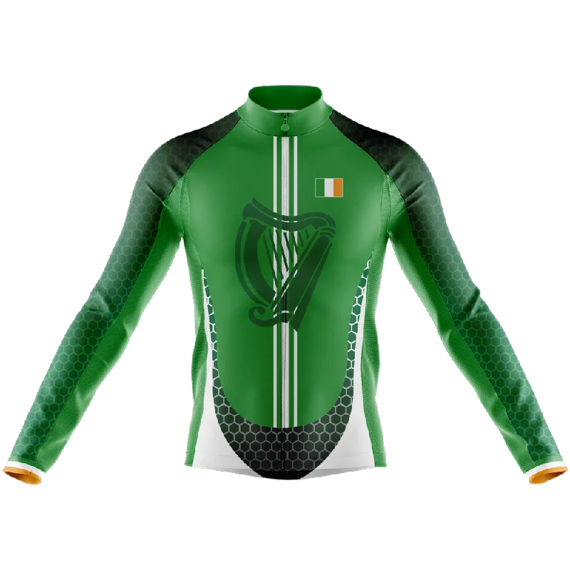 Ireland Long Sleeve Cycling Jersey Fashion Jersey Blouse