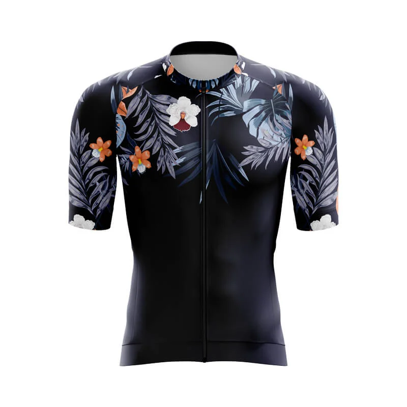 Floral Neck Mystic Aero jerseys Silk Jersey Blouse