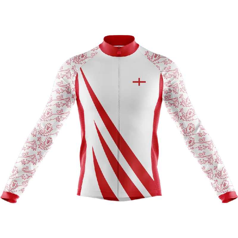 England Long Sleeve Cycling Jersey Minimalist Jersey Tee