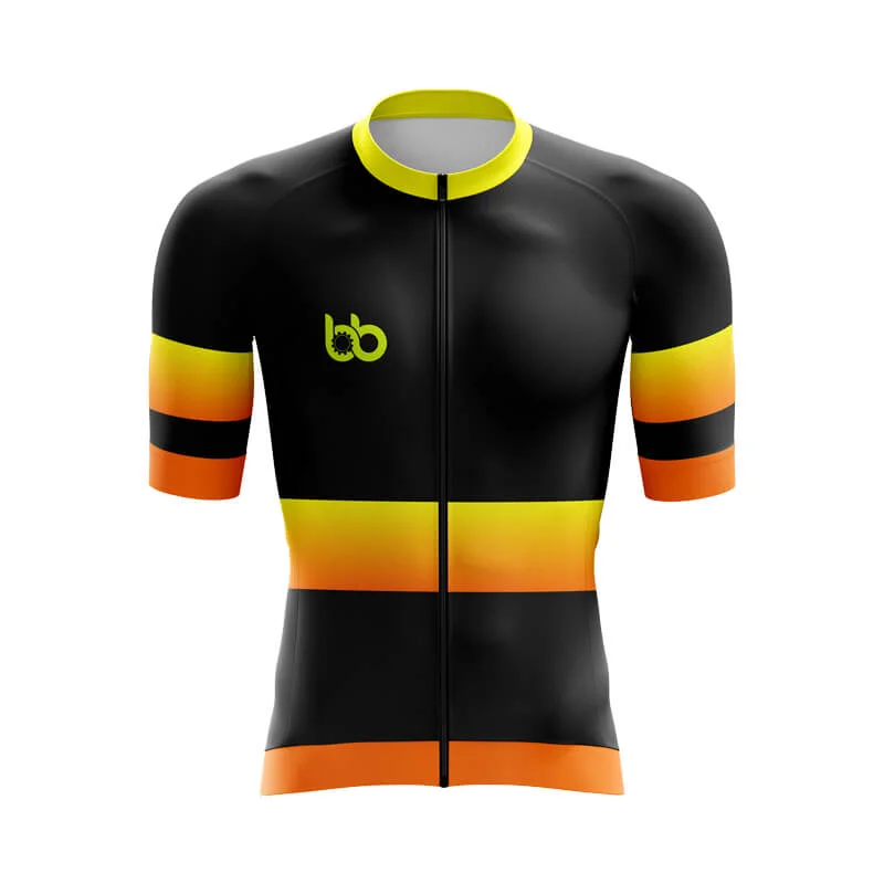 BB Gradient Aero jerseys (Yellow-Orange) Textured Jersey Blouse