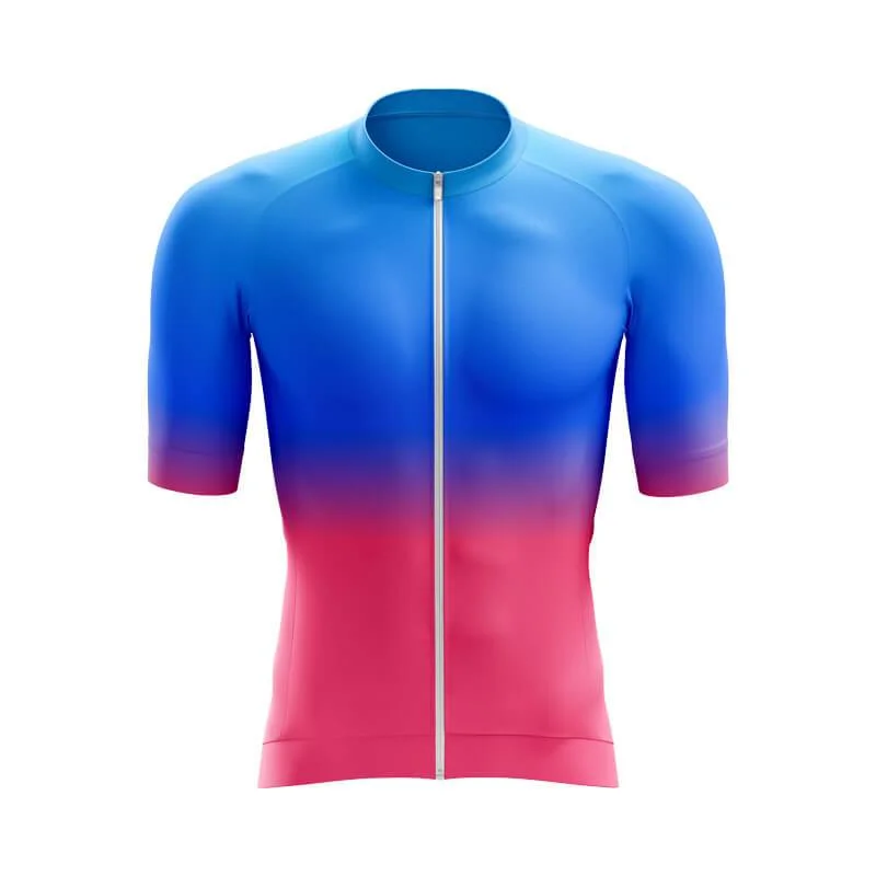 Blue-Pink Gradient Aero Jerseys Emerald Green Jersey Tee