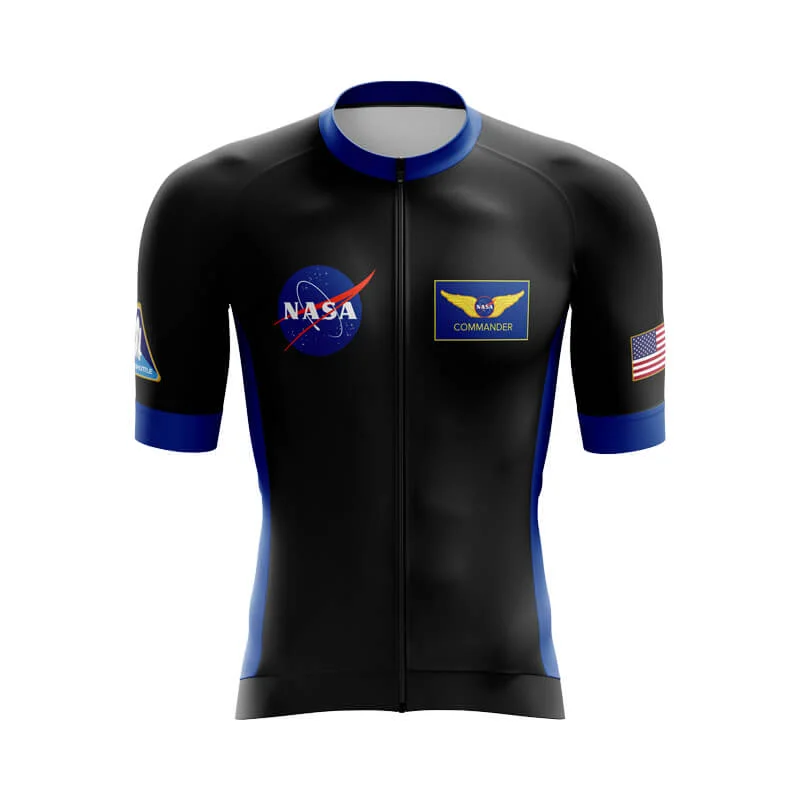 NASA Commander Aero Jerseys (Black) Short Sleeve Jersey Top