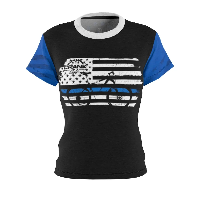 Women's Blue Line DriFit MTB Jersey Beige Jersey Tee