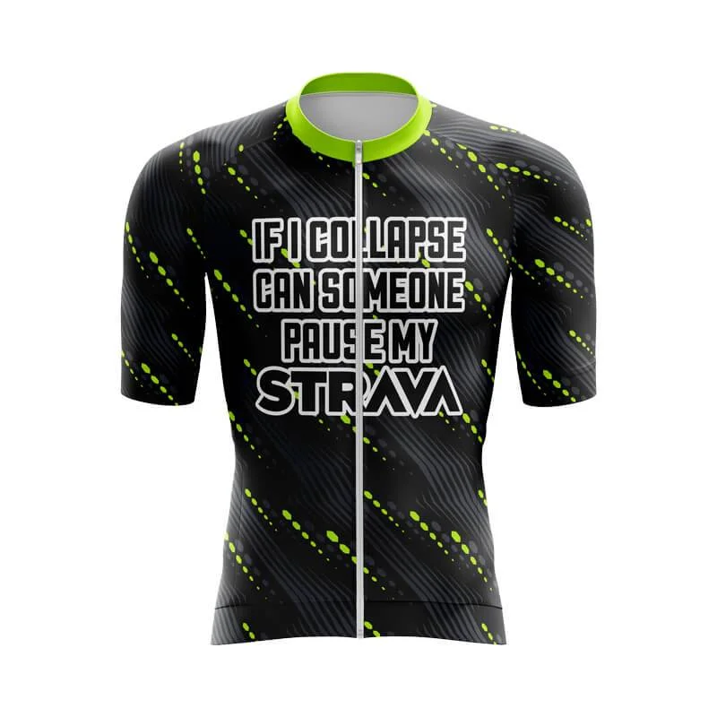 Turn on Strava (V3) Aero Jerseys Metallic Jersey Tee