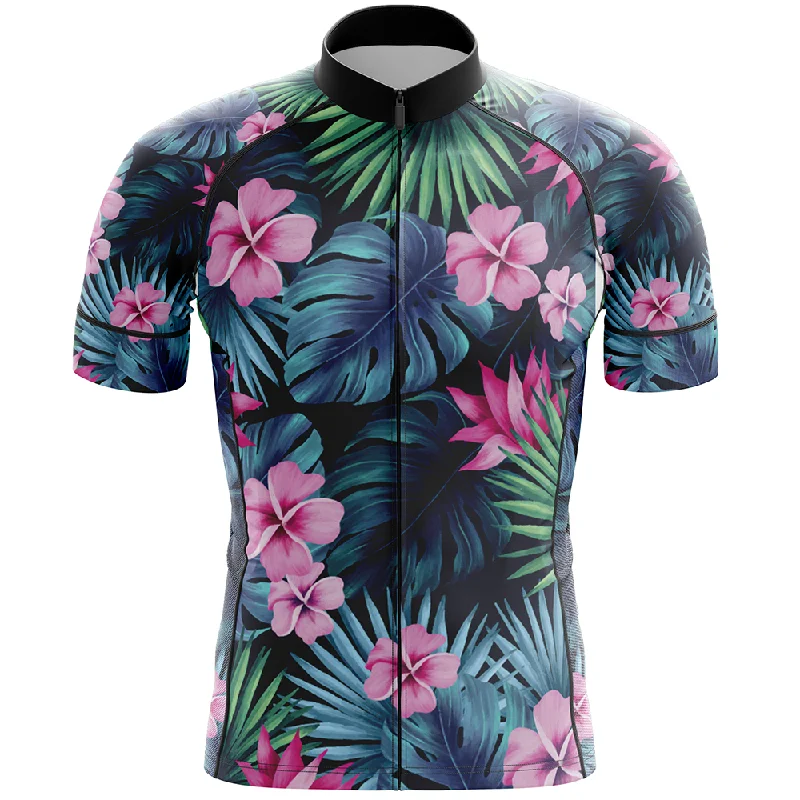 Floral V1 Short Sleeve Cycling Jersey Designer Jersey Tee