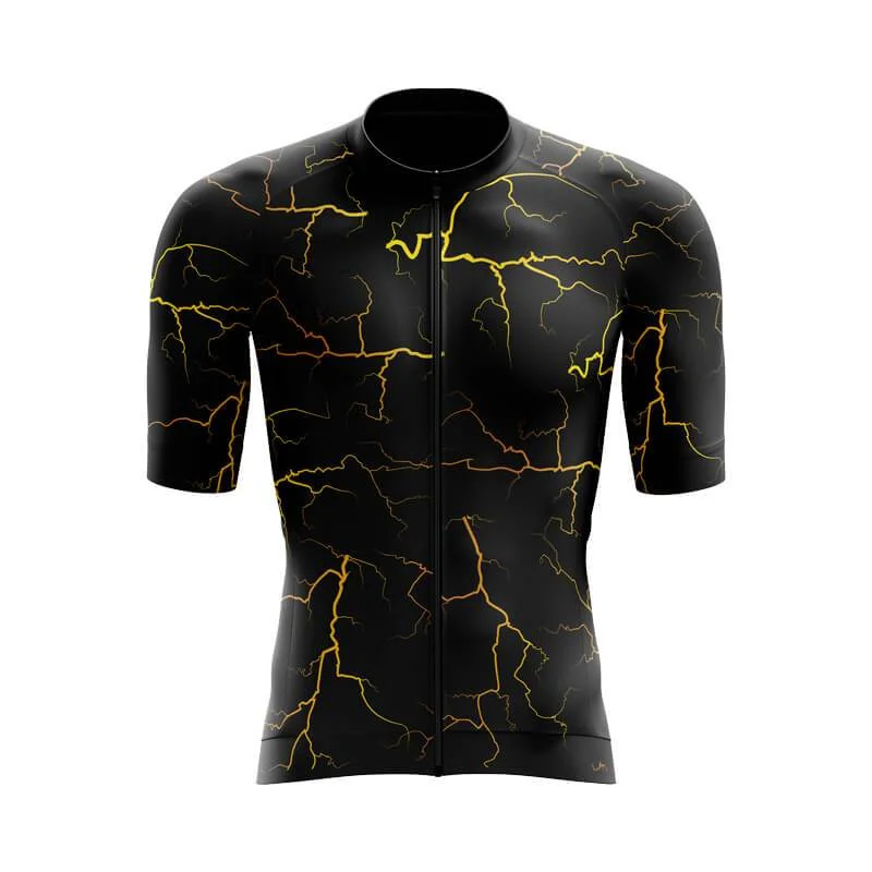 Elemental Lightning (Black) Aero Jerseys Pure White Jersey Tee