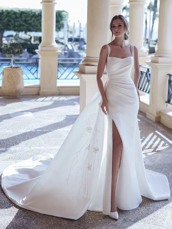 Sienna Dress and Overskirt Mikado Tunics Designer luxury