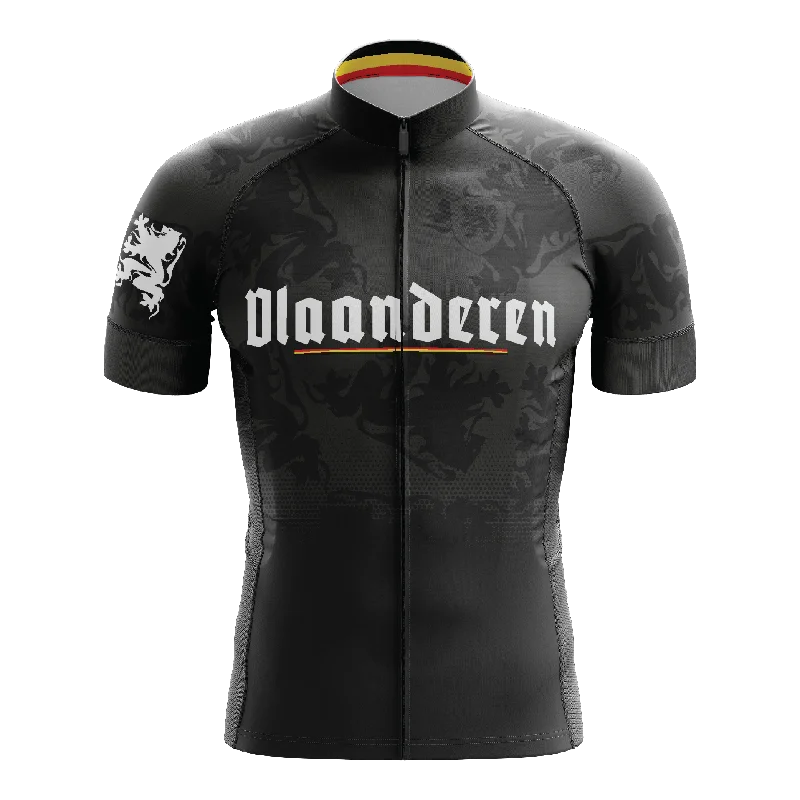 Vlaanderen Flanders S3 Short Sleeve Cycling Jersey Handmade Jersey Tee