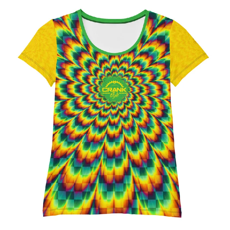 Women's Rasta Fractal MTB JERSEY Animal Print Jersey Tee