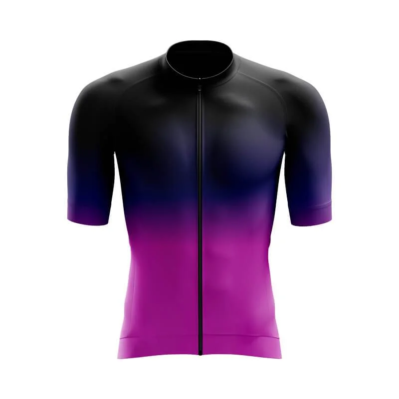 Black-Fluorescent Violet Gradient Aero Jerseys Cream Jersey Tee