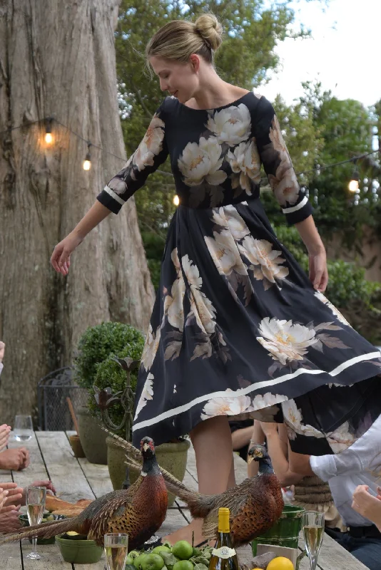 Trelise Cooper - Dancing all the way Dress - Black Floral Tunics Essential wardrobe