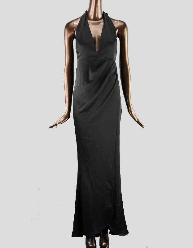 NOOKIE Halter Long Dress - X-Small Tunics Satin smooth