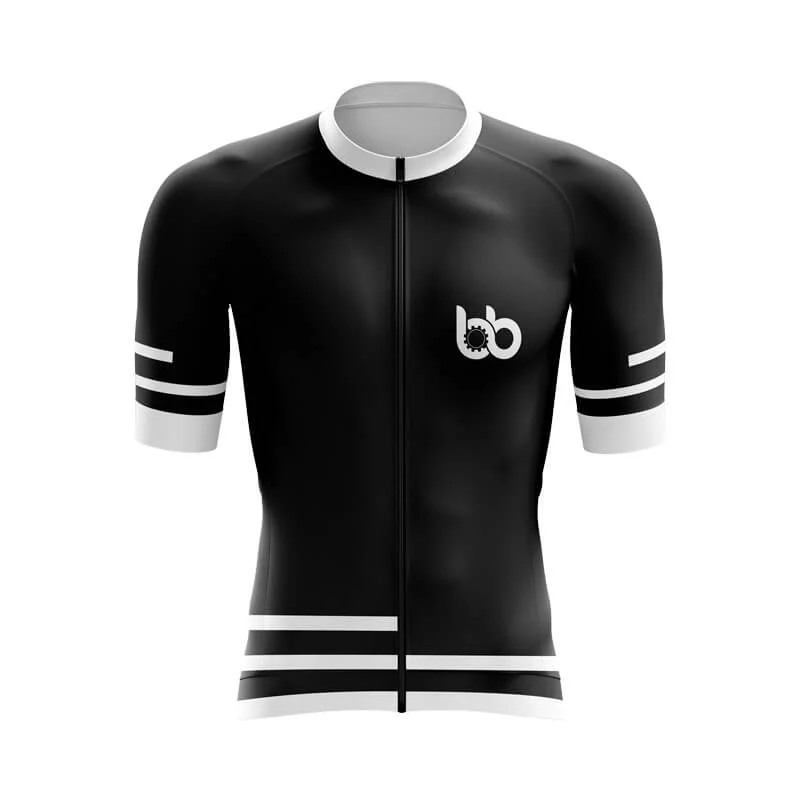 Bicycle Booth Outline (Black) Aero Jerseys Bright Color Jersey Top