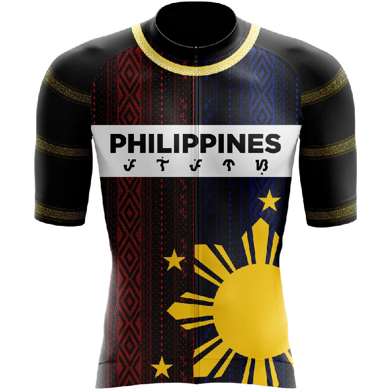 Philippines V5 Short Sleeve Cycling Jersey Solid Color Jersey Shirt