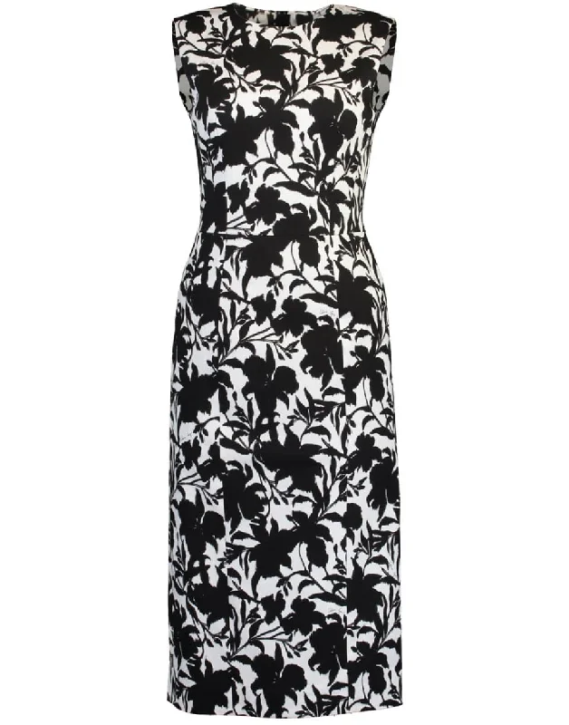 Floral Printed Sheath Dress Tunics Sale discount