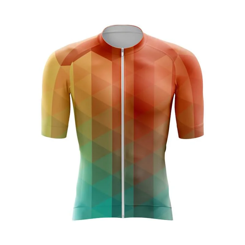 Polygonal Lizard Aero Jerseys Turquoise Jersey Tee