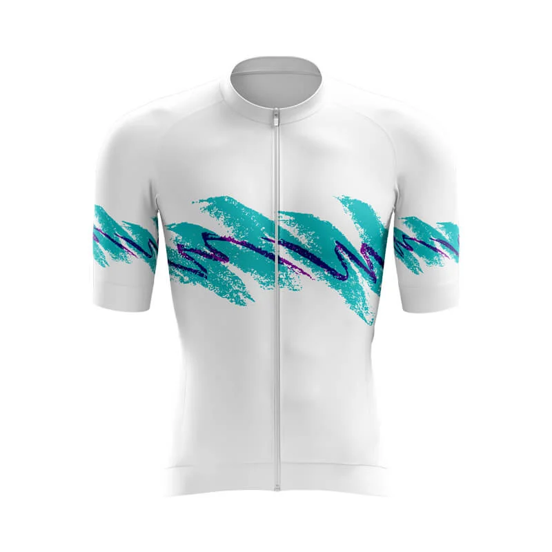 90s Jazz Aero Jerseys Textured Jersey Blouse