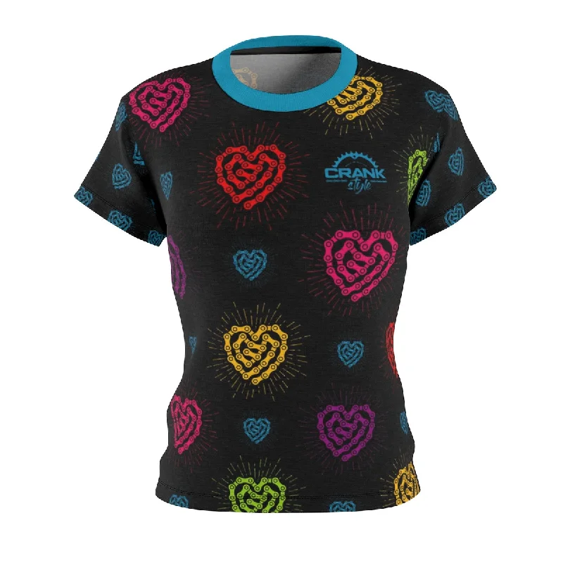 Women's Chain Heart MTB Jersey Evening Jersey Tee