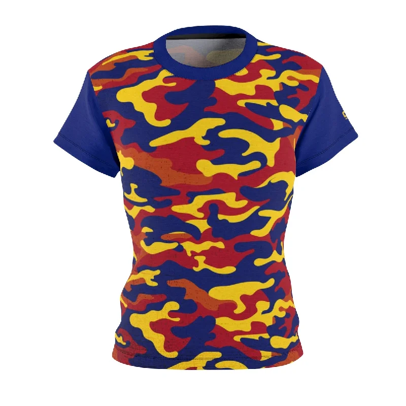 Women's Arizona Camo DriFit MTB Jersey Silk Jersey Blouse