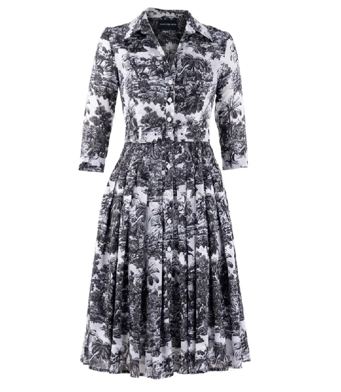 Audrey Dress #4 White/Black Long Dress Tunics Vintage classic