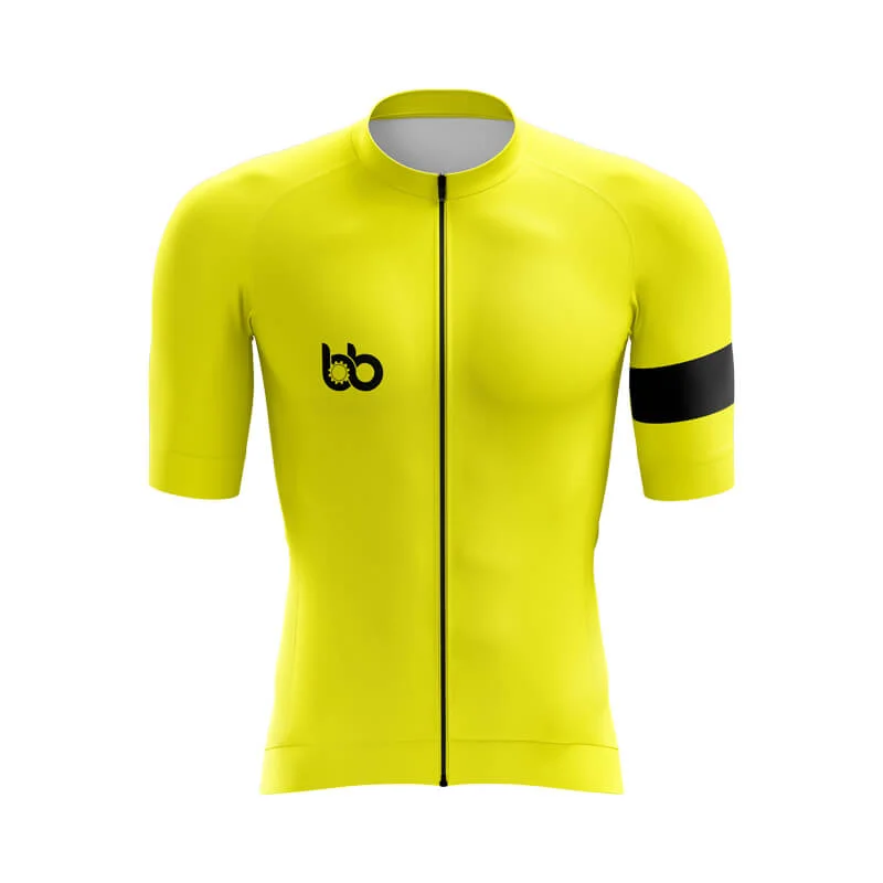 Bicycle Booth Basic 2.0 (Yellow) Aero Jerseys V Neck Jersey Blouse