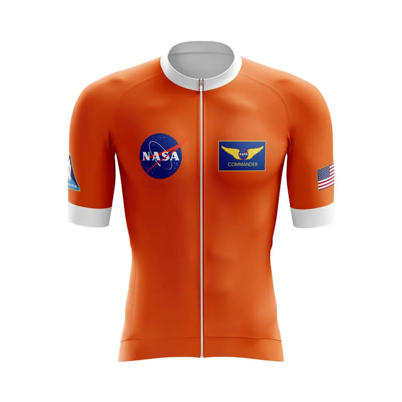 NASA Commander Aero Jerseys (Orange) Long Sleeve Jersey Tee