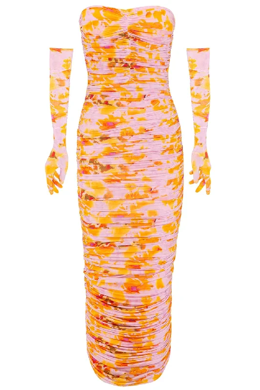 Parton Strapless Dress With Gloves Tunics Hiking breathable