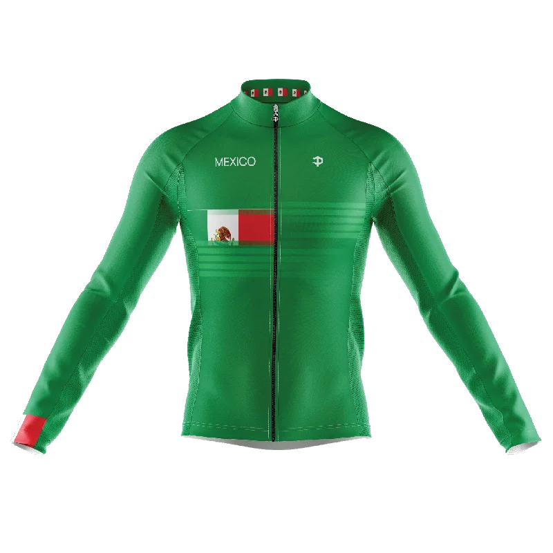 Mexico Long Sleeve Cycling Jersey Autumn Jersey Shirt