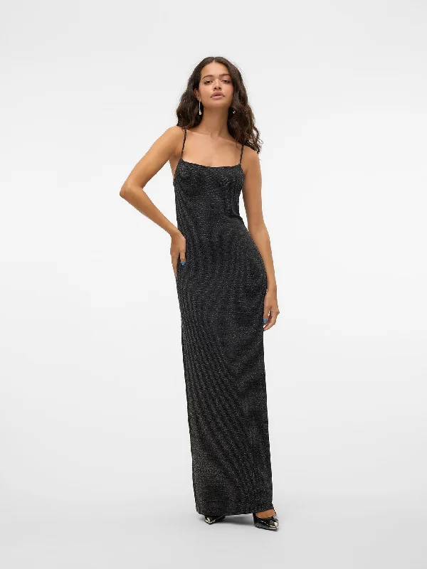 Γυναικείο φόρεμα λούρεξ VMKANVA ANKLE SINGLET DRESS JRS 10316743 | 10316743 Turtleneck Warm Winter