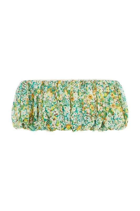 Francis Bubble Crop Top Chenille Fabric Brocade Fabric Lace Fabric