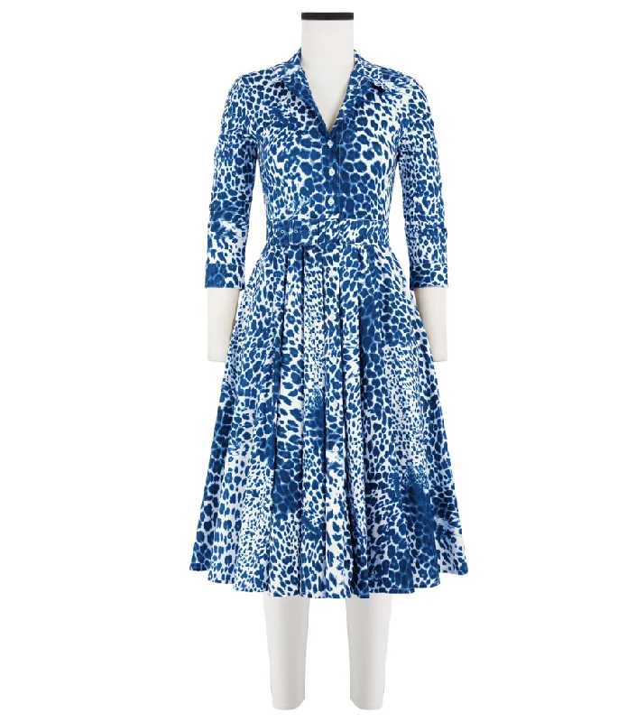 Audrey Dress #4 White Cobalt Blue Long Dress Tunics Brand named
