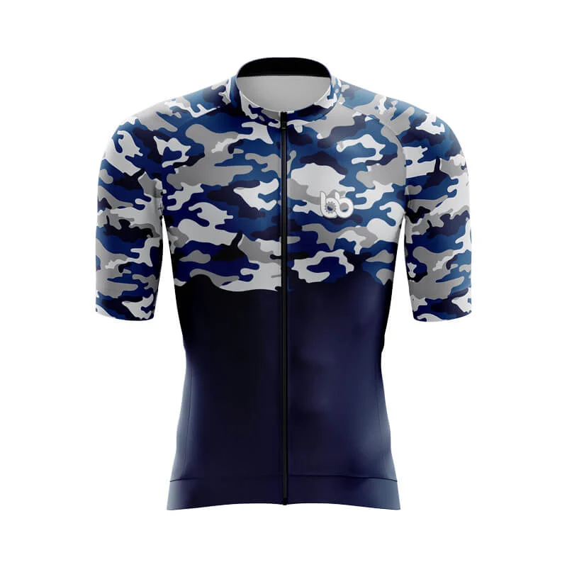 Camouflage Neck Aero Jerseys (V1) (Blue) Luxury Jersey Tee