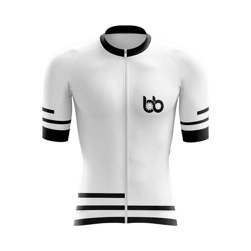 Bicycle Booth Outline (White) Aero Jerseys Turquoise Jersey Tee