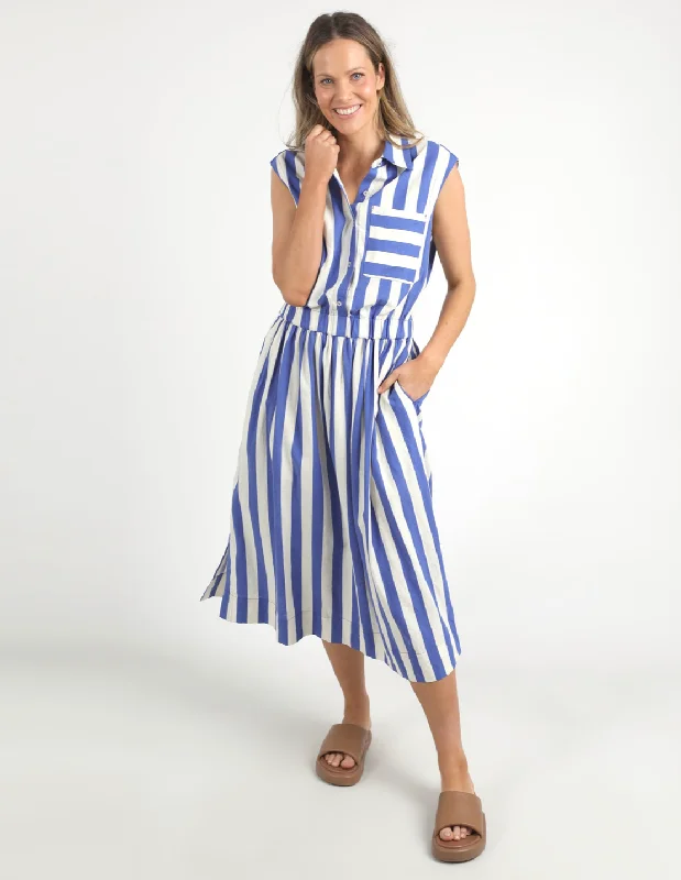 Elm Lifestyle Palermo Stripe Dress Tunics Ceremony elegant