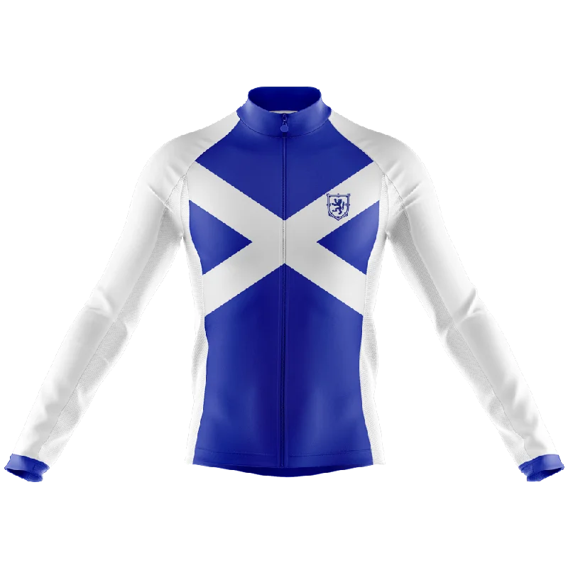 Scotland Long Sleeve Cycling Jersey Silk Jersey Blouse