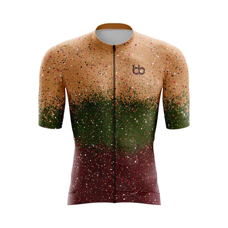 Paint Splatter Aero jerseys (Brown-Green-Maroon) Dark Color Jersey Shirt