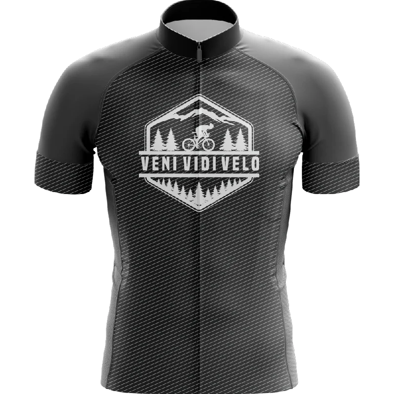 Veni Vidi Velo Short Sleeve Cycling Jersey Silver Jersey Tee