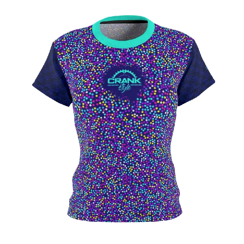 Women's Multi-Dot MTB Jersey Ash Gray Jersey Tee