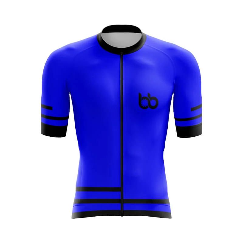 Bicycle Booth Outline (Blue) Aero Jerseys Pink Jersey Tee