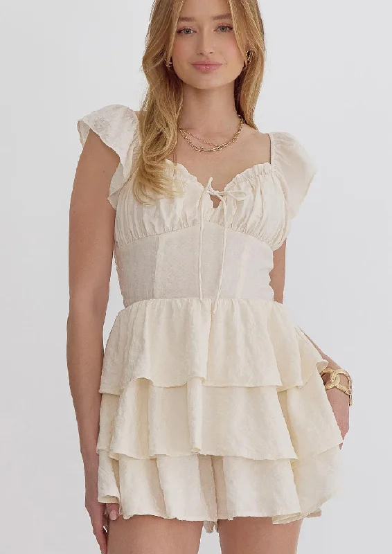 gathered bust tiered dress Tunics Chic fashionable
