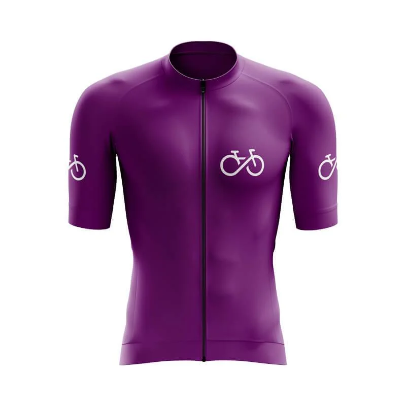 Bike Forever 2.0 Aero Jerseys (Purple) Sophisticated Jersey Tee