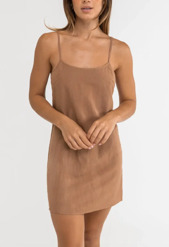 Classic Slip Dress - Caramel Tunics New arrival