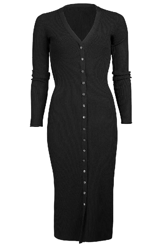 Arika Knit Dress Tunics Long Elegant