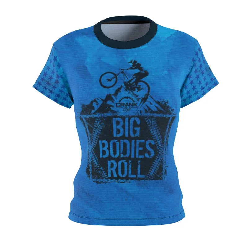 Women's Big Bodies Roll MTB Jersey Jet Black Jersey Tee