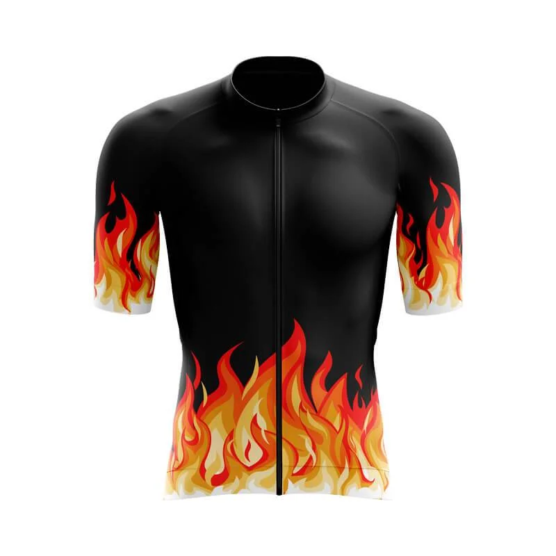 Elemental Fire (Black) Aero Jerseys Scoop Neck Jersey Top
