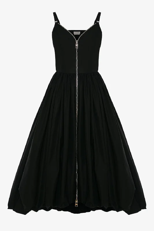Blue Sky Parachute Dress Off-the-shoulder Chic Trendy